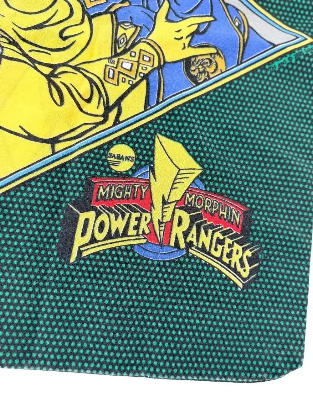 Vintage 1995 Mighty Morphin Power Rangers Green Standard Pillowcase Springs